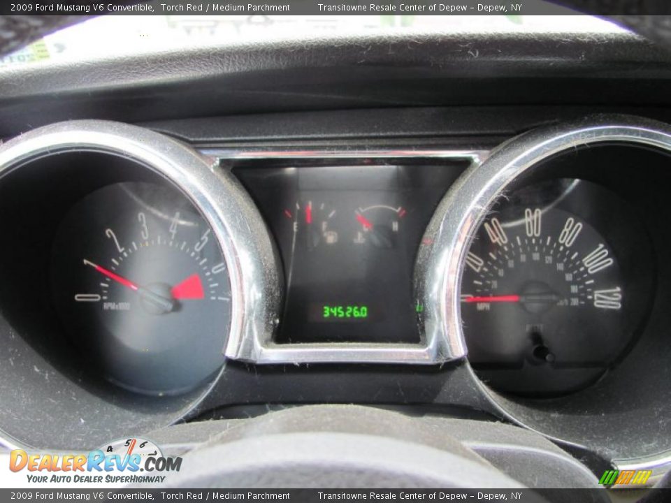 2009 Ford Mustang V6 Convertible Torch Red / Medium Parchment Photo #19