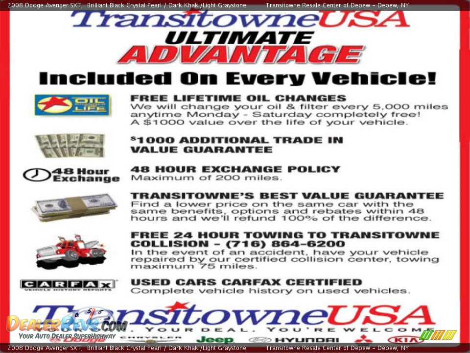 2008 Dodge Avenger SXT Brilliant Black Crystal Pearl / Dark Khaki/Light Graystone Photo #14