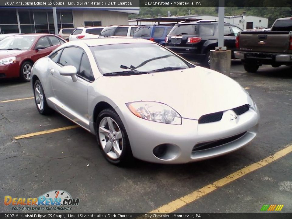 2007 Mitsubishi Eclipse GS Coupe Liquid Silver Metallic / Dark Charcoal Photo #2