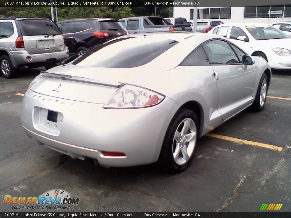 2007 Mitsubishi Eclipse GS Coupe Liquid Silver Metallic / Dark Charcoal Photo #3