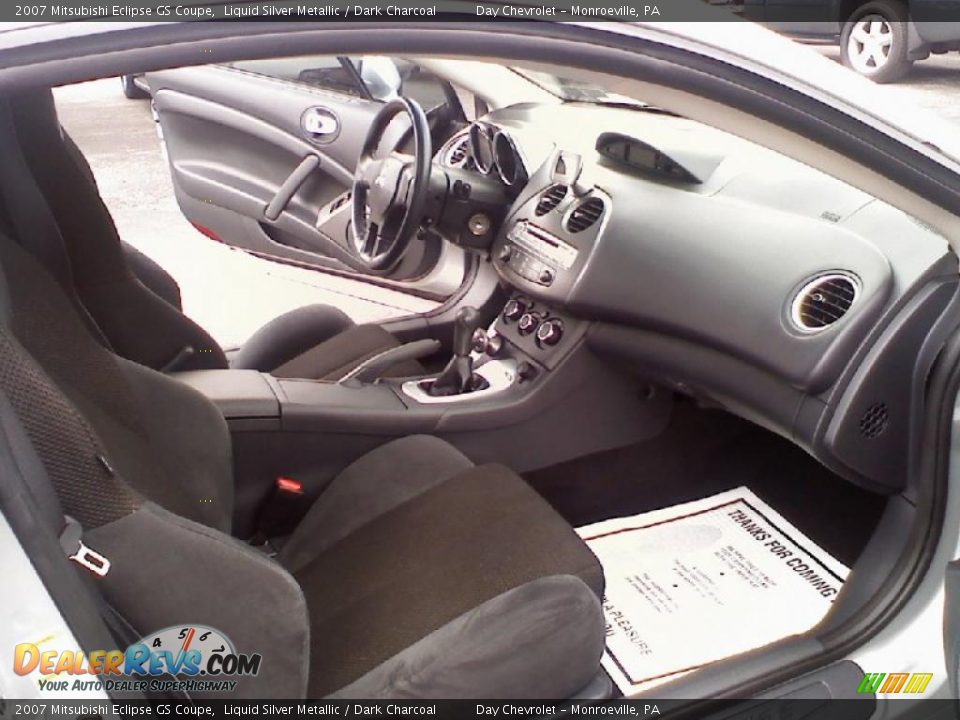 2007 Mitsubishi Eclipse GS Coupe Liquid Silver Metallic / Dark Charcoal Photo #6
