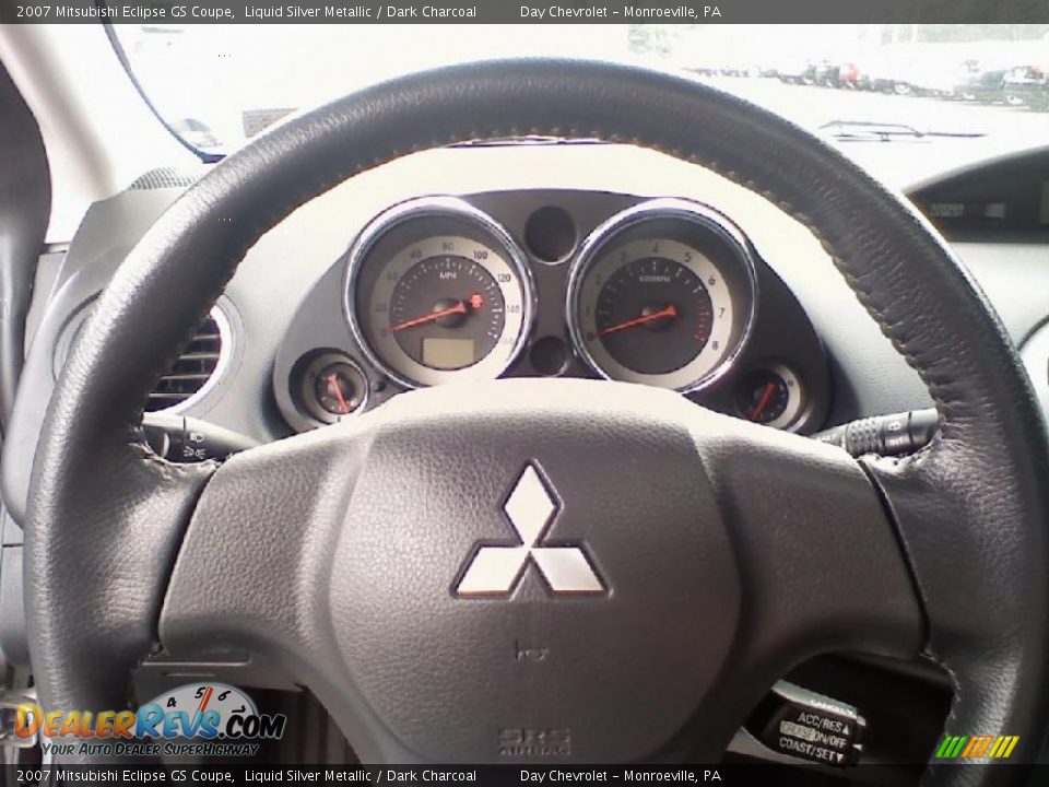 2007 Mitsubishi Eclipse GS Coupe Liquid Silver Metallic / Dark Charcoal Photo #10