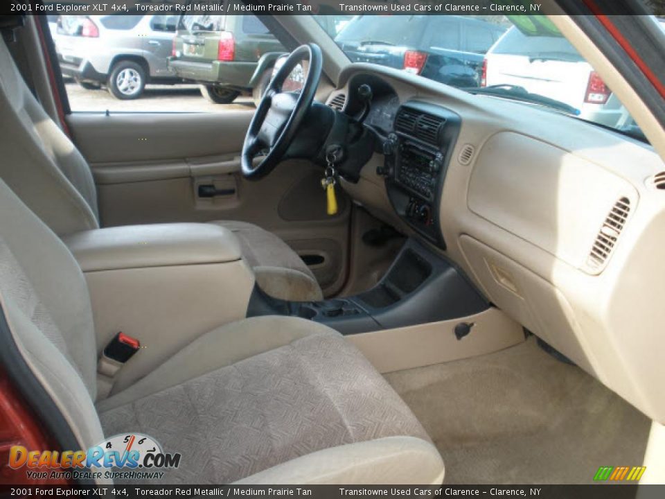 2001 Ford Explorer XLT 4x4 Toreador Red Metallic / Medium Prairie Tan Photo #8