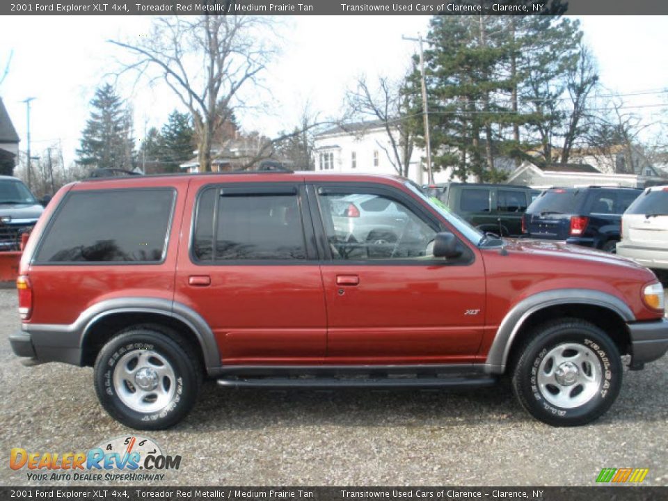 2001 Ford Explorer XLT 4x4 Toreador Red Metallic / Medium Prairie Tan Photo #9