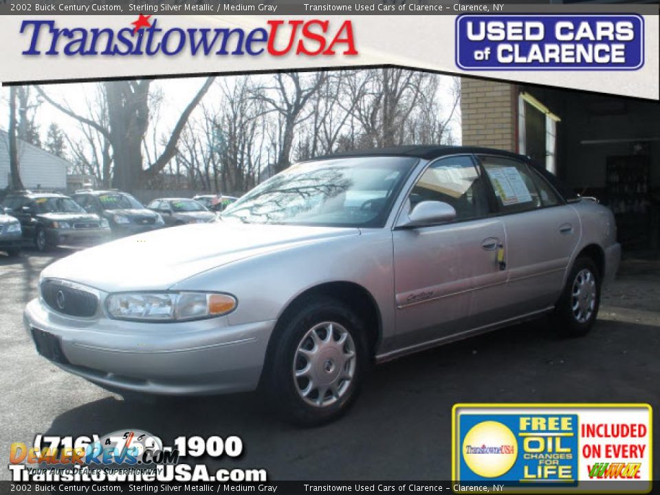 2002 Buick Century Custom Sterling Silver Metallic / Medium Gray Photo #1