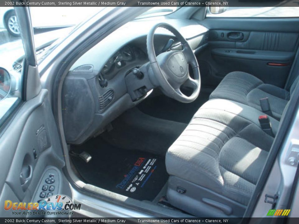 2002 Buick Century Custom Sterling Silver Metallic / Medium Gray Photo #2