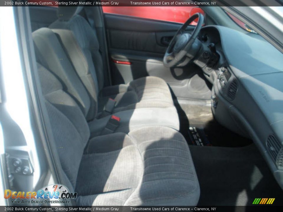 2002 Buick Century Custom Sterling Silver Metallic / Medium Gray Photo #6