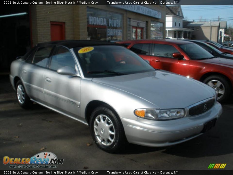 2002 Buick Century Custom Sterling Silver Metallic / Medium Gray Photo #8