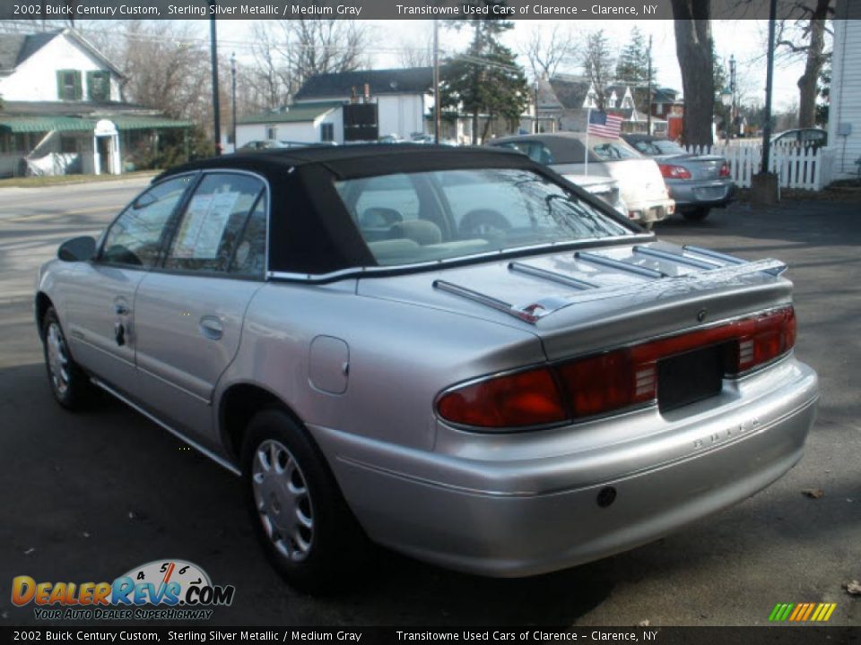 2002 Buick Century Custom Sterling Silver Metallic / Medium Gray Photo #9
