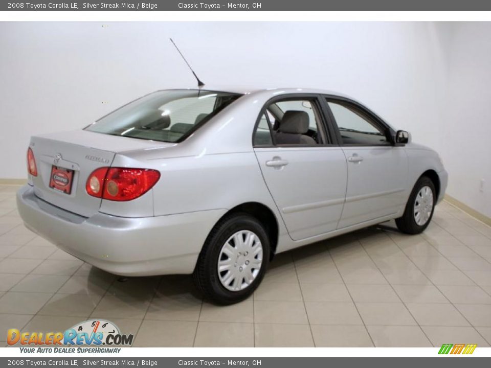 2008 Toyota Corolla LE Silver Streak Mica / Beige Photo #7