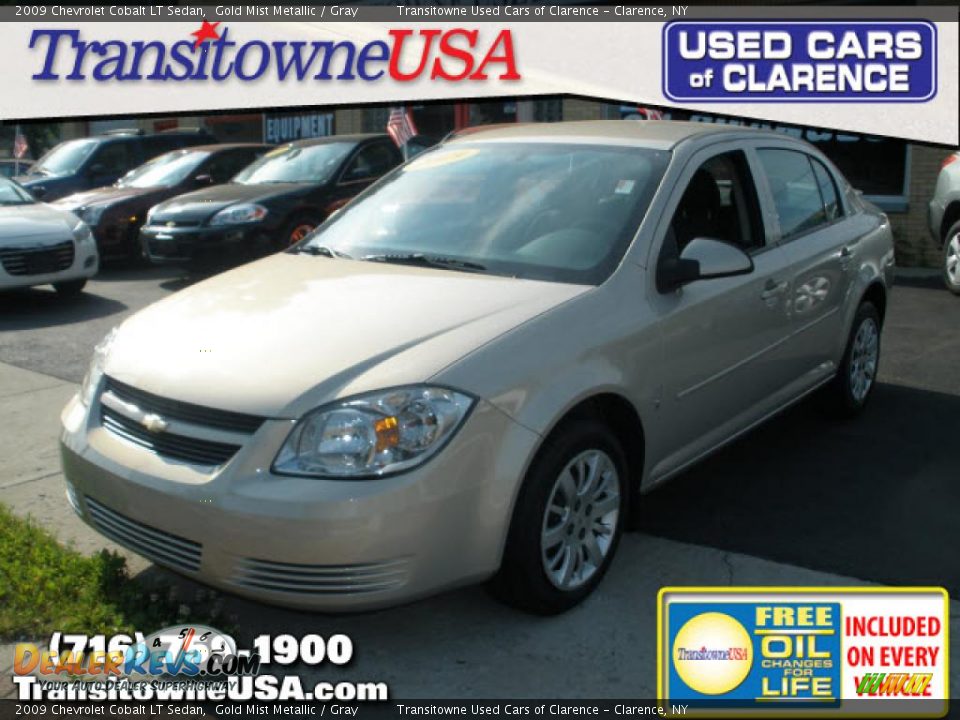 2009 Chevrolet Cobalt LT Sedan Gold Mist Metallic / Gray Photo #1