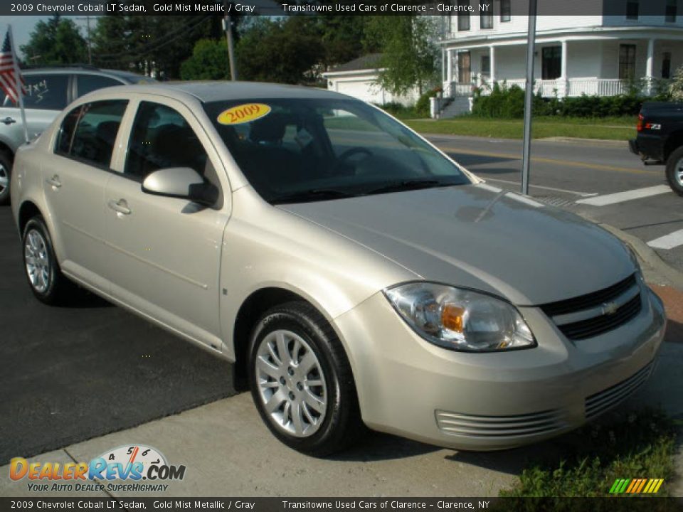 2009 Chevrolet Cobalt LT Sedan Gold Mist Metallic / Gray Photo #7