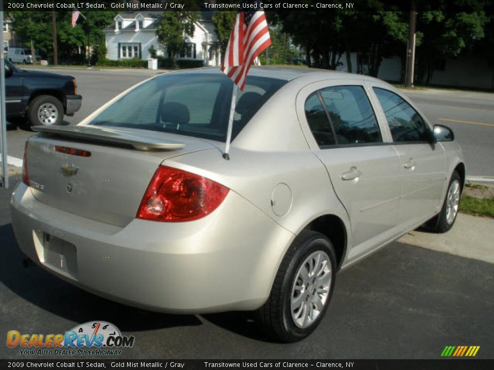 2009 Chevrolet Cobalt LT Sedan Gold Mist Metallic / Gray Photo #8