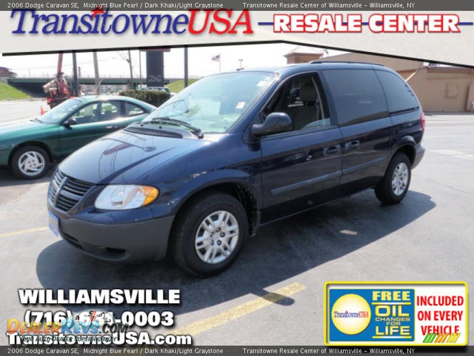 2006 Dodge Caravan SE Midnight Blue Pearl / Dark Khaki/Light Graystone Photo #1