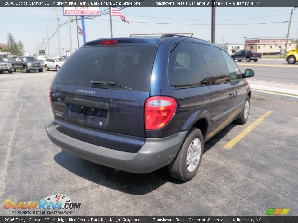 2006 Dodge Caravan SE Midnight Blue Pearl / Dark Khaki/Light Graystone Photo #3