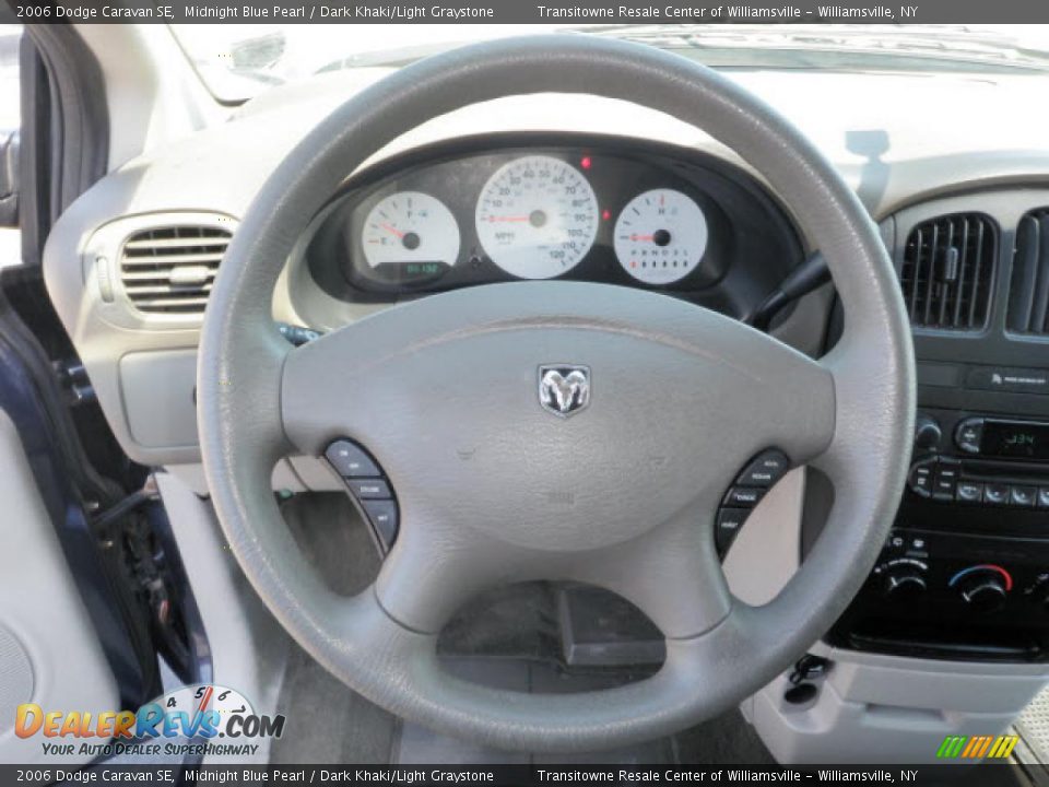 2006 Dodge Caravan SE Midnight Blue Pearl / Dark Khaki/Light Graystone Photo #6
