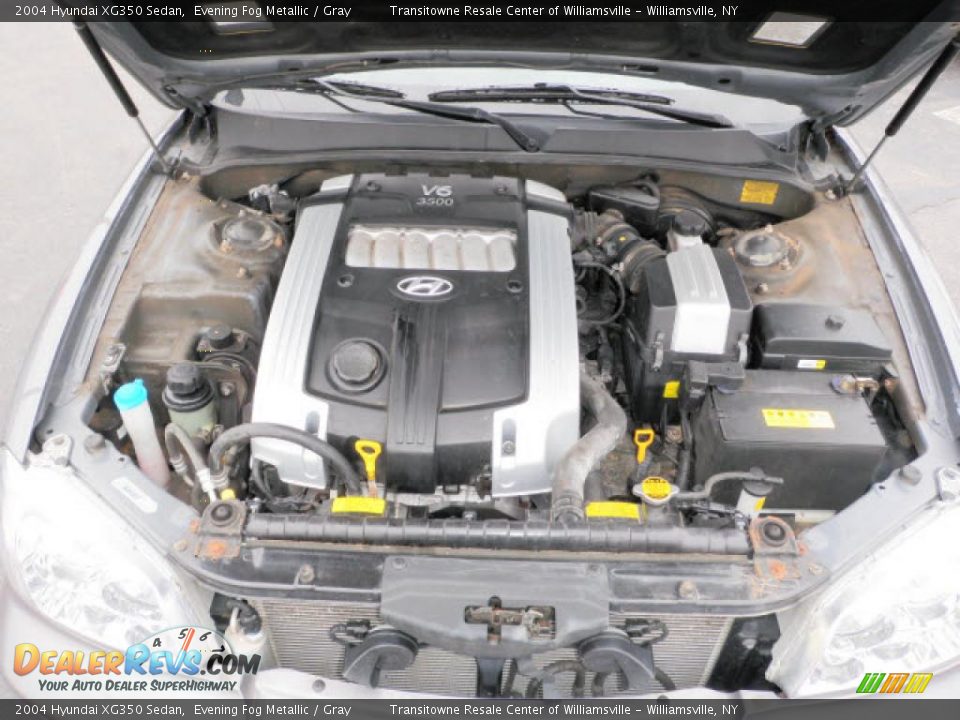 2004 Hyundai XG350 Sedan Evening Fog Metallic / Gray Photo #12