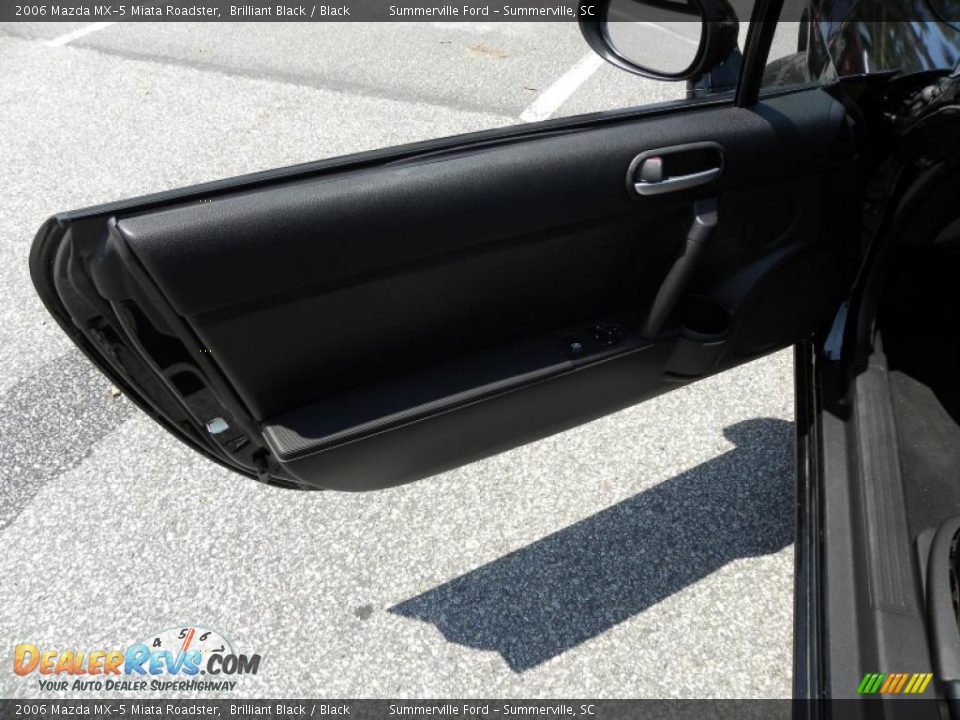 2006 Mazda MX-5 Miata Roadster Brilliant Black / Black Photo #5