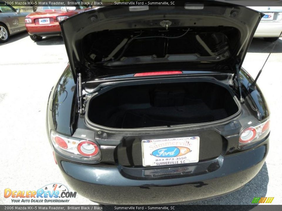 2006 Mazda MX-5 Miata Roadster Brilliant Black / Black Photo #9