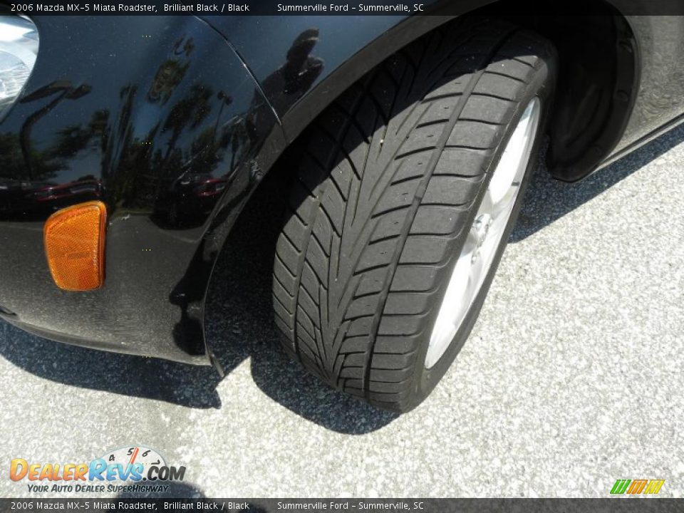 2006 Mazda MX-5 Miata Roadster Brilliant Black / Black Photo #12