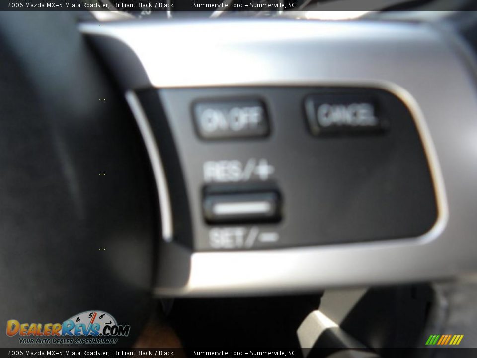 2006 Mazda MX-5 Miata Roadster Brilliant Black / Black Photo #16