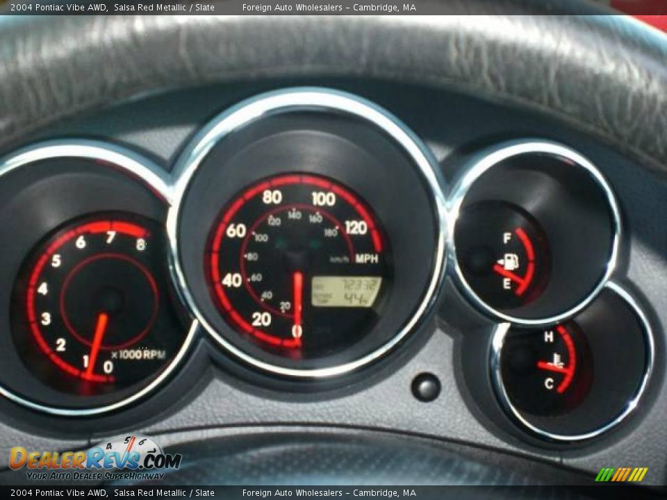 2004 Pontiac Vibe AWD Salsa Red Metallic / Slate Photo #8