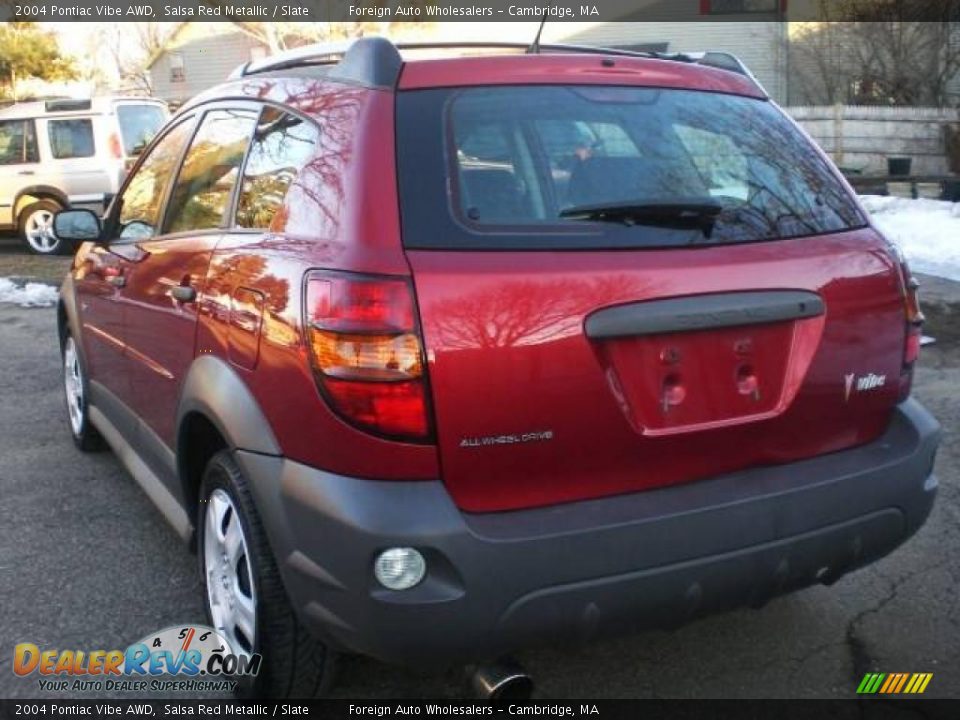 2004 Pontiac Vibe AWD Salsa Red Metallic / Slate Photo #13