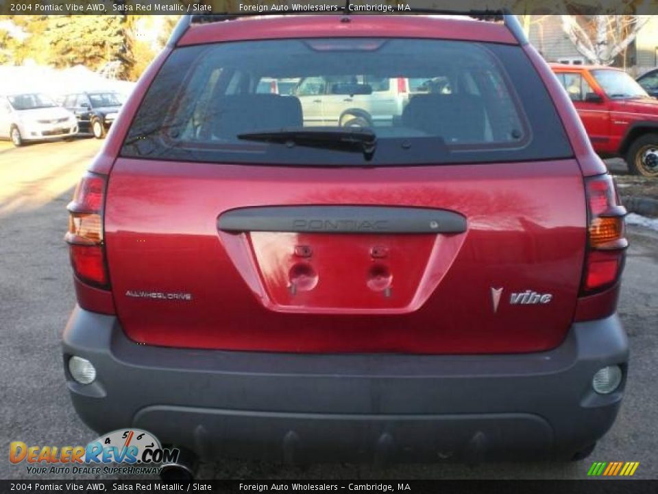 2004 Pontiac Vibe AWD Salsa Red Metallic / Slate Photo #14