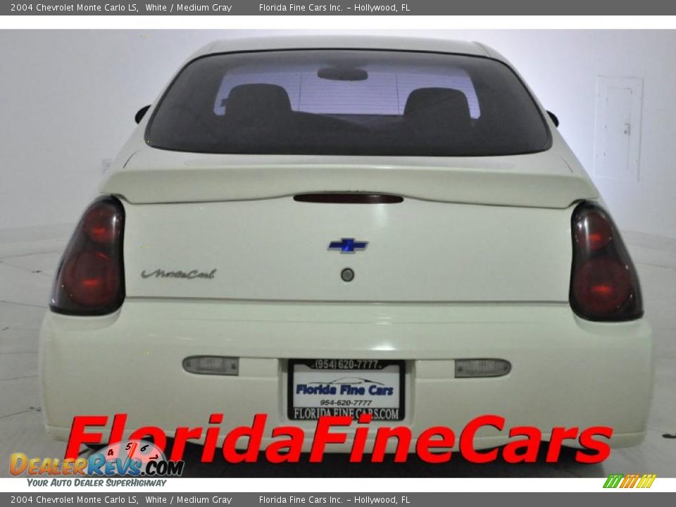 2004 Chevrolet Monte Carlo LS White / Medium Gray Photo #6