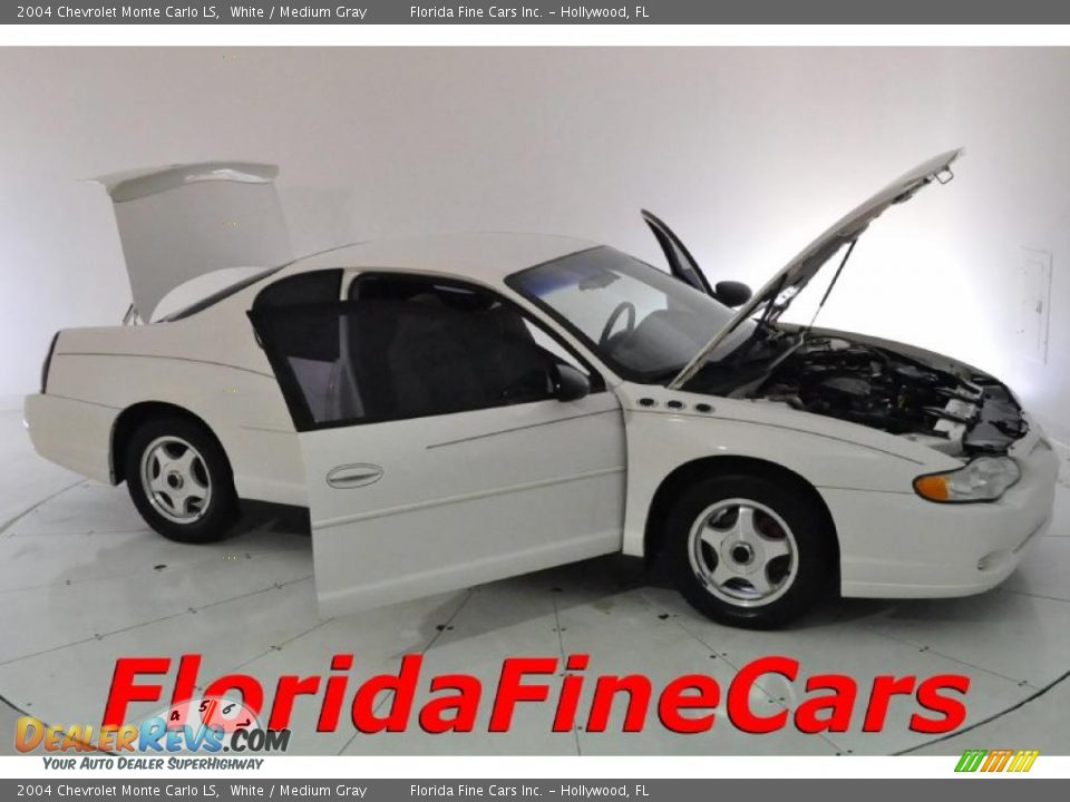 2004 Chevrolet Monte Carlo LS White / Medium Gray Photo #7