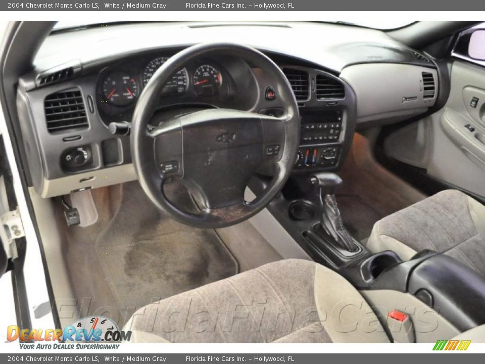 2004 Chevrolet Monte Carlo LS White / Medium Gray Photo #12