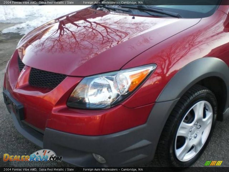 2004 Pontiac Vibe AWD Salsa Red Metallic / Slate Photo #16