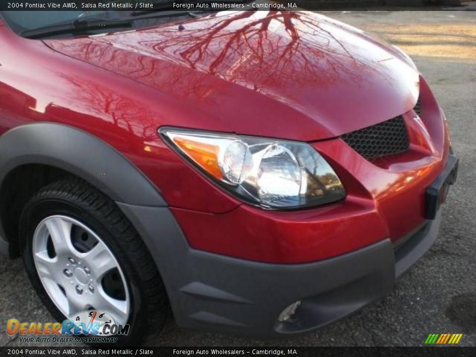 2004 Pontiac Vibe AWD Salsa Red Metallic / Slate Photo #17