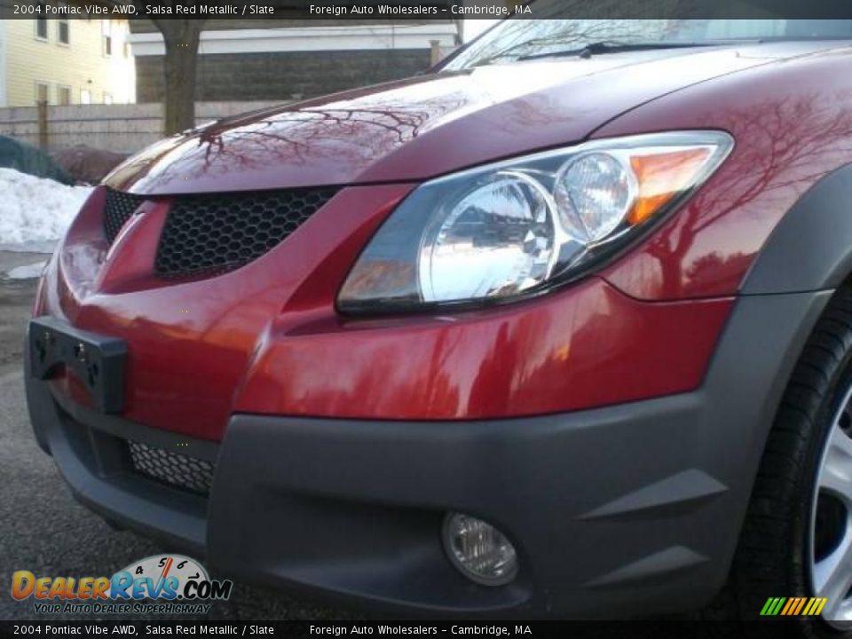 2004 Pontiac Vibe AWD Salsa Red Metallic / Slate Photo #21