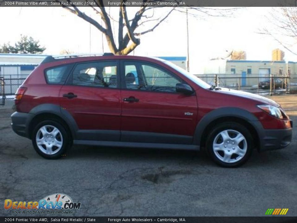 2004 Pontiac Vibe AWD Salsa Red Metallic / Slate Photo #29