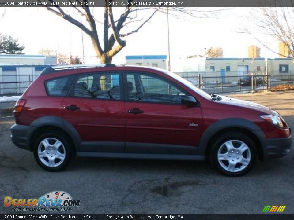 2004 Pontiac Vibe AWD Salsa Red Metallic / Slate Photo #31