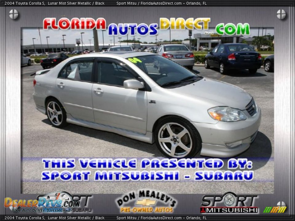 2004 Toyota Corolla S Lunar Mist Silver Metallic / Black Photo #1