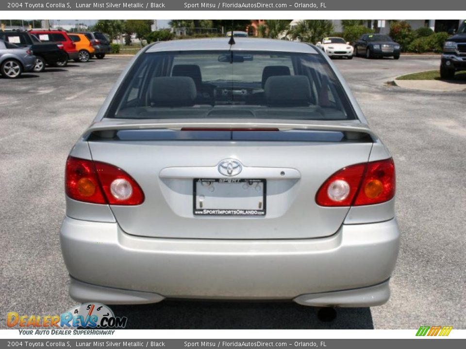 2004 Toyota Corolla S Lunar Mist Silver Metallic / Black Photo #5