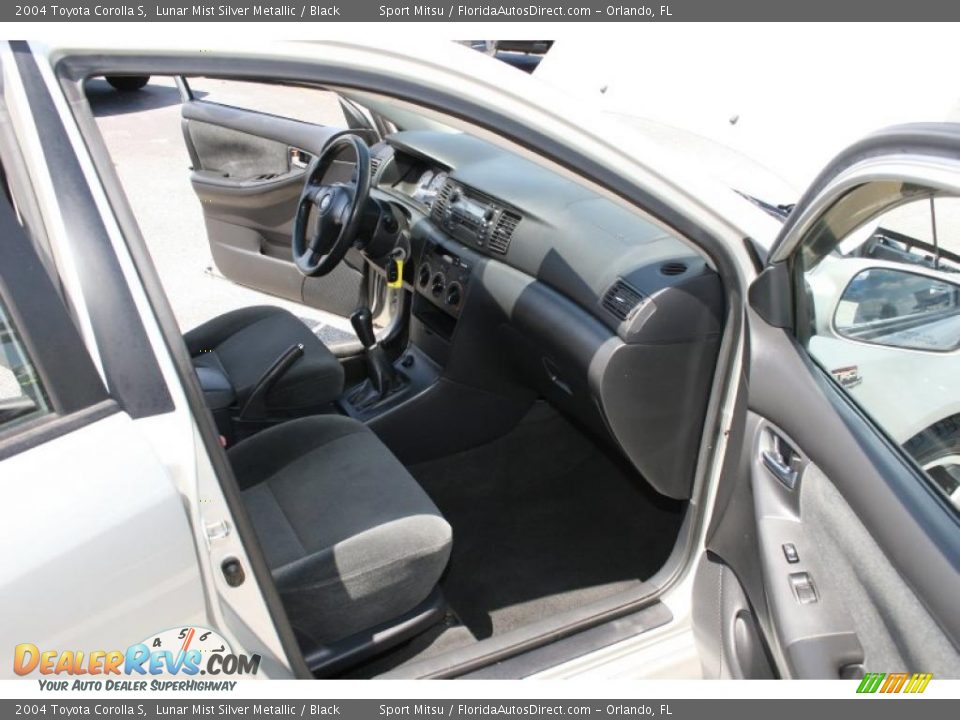 Black Interior - 2004 Toyota Corolla S Photo #10