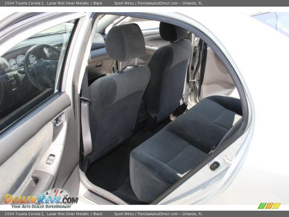2004 Toyota Corolla S Lunar Mist Silver Metallic / Black Photo #14