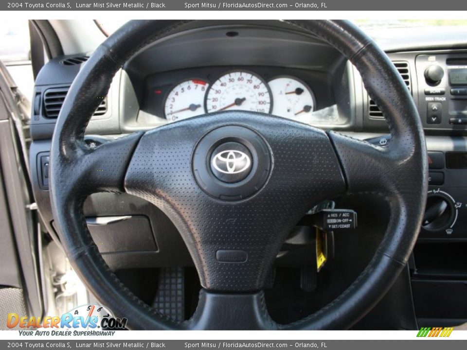 2004 Toyota Corolla S Lunar Mist Silver Metallic / Black Photo #36