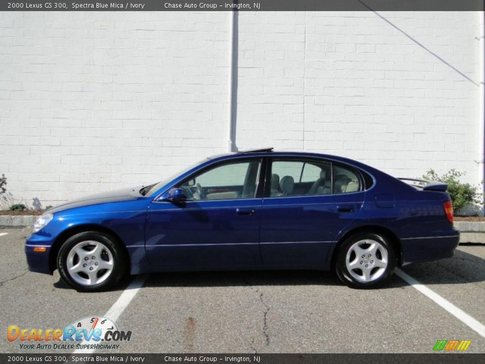 2000 Lexus GS 300 Spectra Blue Mica / Ivory Photo #2