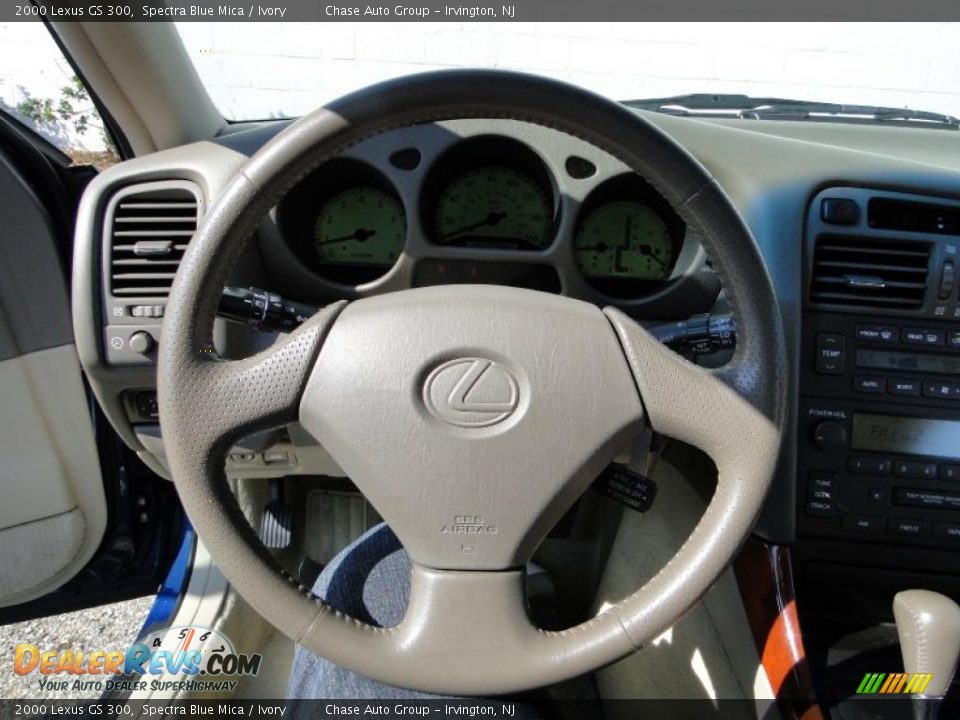 2000 Lexus GS 300 Spectra Blue Mica / Ivory Photo #26