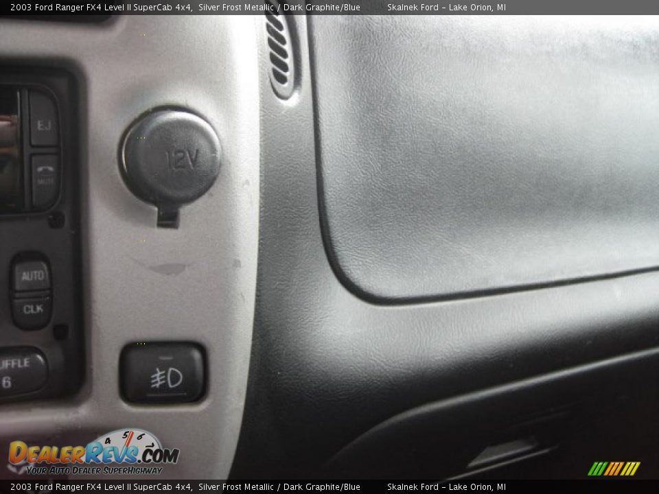 2003 Ford Ranger FX4 Level II SuperCab 4x4 Silver Frost Metallic / Dark Graphite/Blue Photo #32