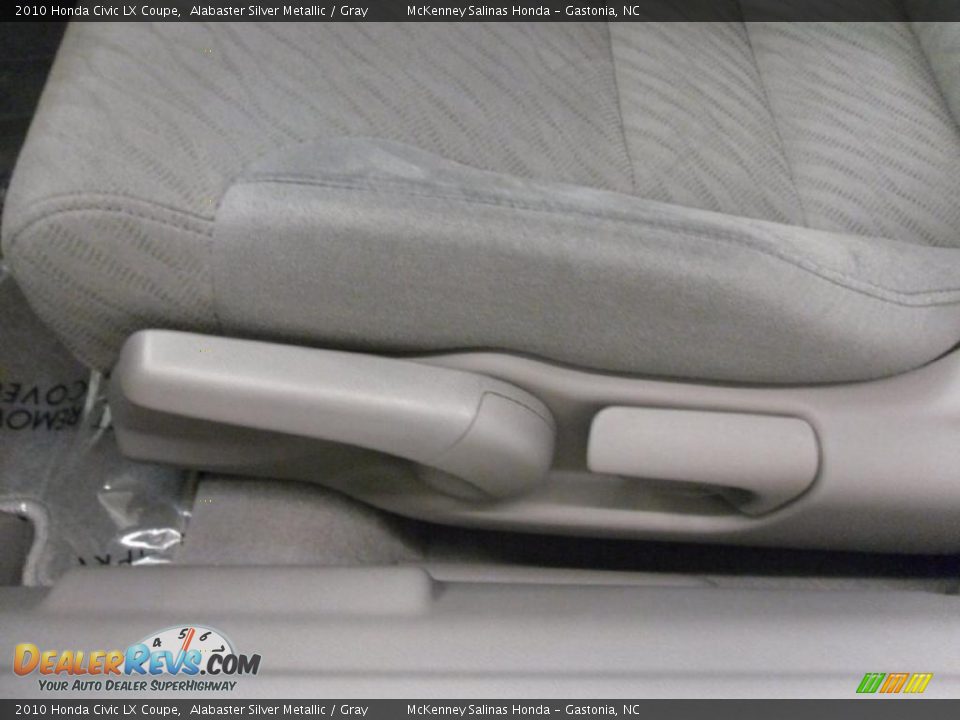 2010 Honda Civic LX Coupe Alabaster Silver Metallic / Gray Photo #10