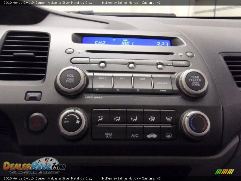 2010 Honda Civic LX Coupe Alabaster Silver Metallic / Gray Photo #12