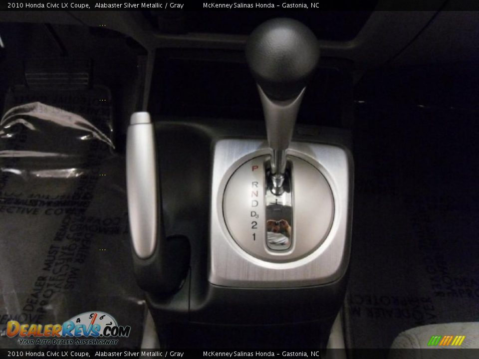 2010 Honda Civic LX Coupe Alabaster Silver Metallic / Gray Photo #13