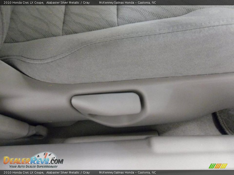 2010 Honda Civic LX Coupe Alabaster Silver Metallic / Gray Photo #16