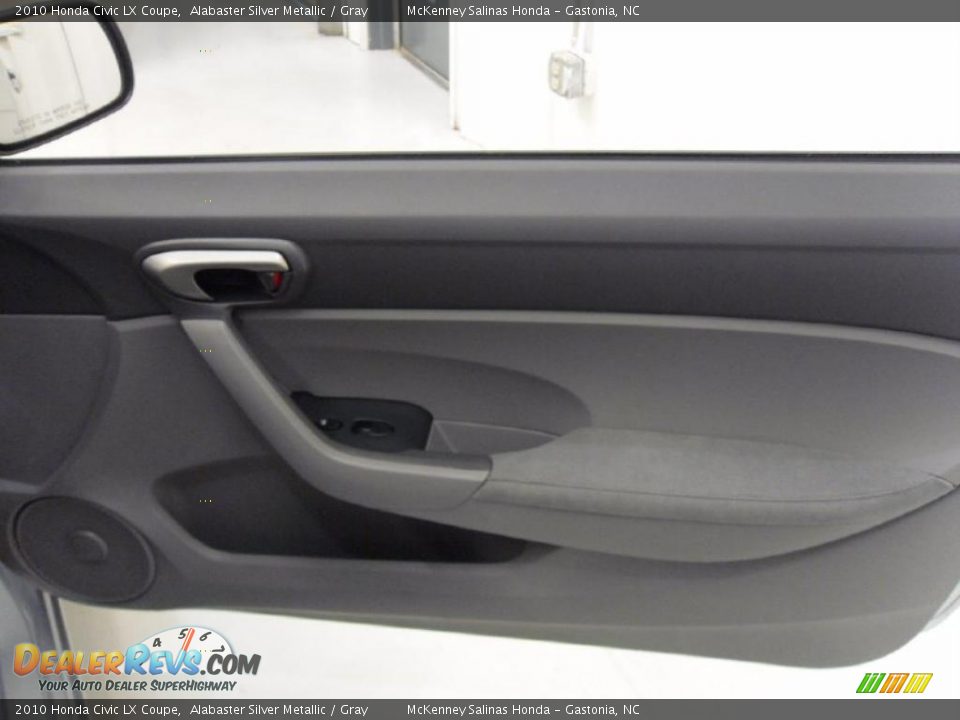 2010 Honda Civic LX Coupe Alabaster Silver Metallic / Gray Photo #17