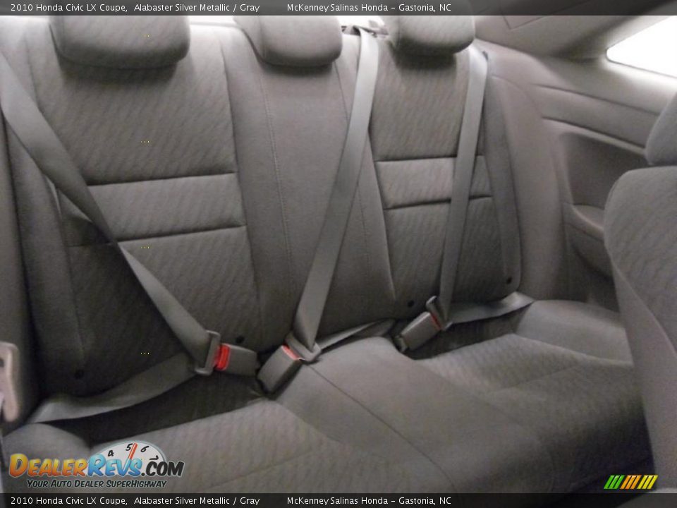 2010 Honda Civic LX Coupe Alabaster Silver Metallic / Gray Photo #18